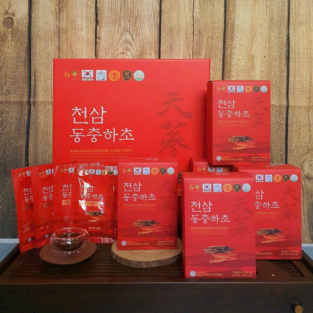 Thiên Sâm Đông Trùng - (Hộp 10 gói x 50ml)