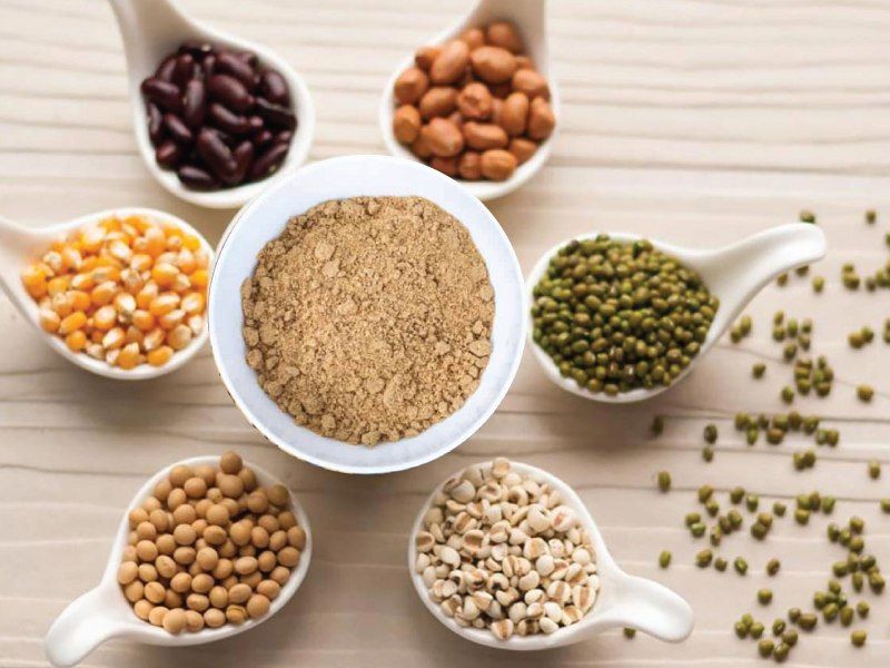 Bột Ngũ Cốc 5 Thứ Đậu Hạt Sen NHẤT AN - 25gx 12 pack