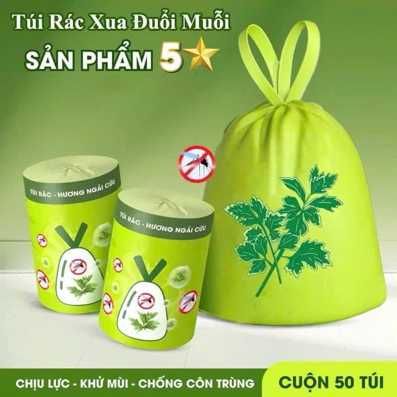 Túi Đựng Rác Đuổi Muỗi Hương Ngải Cứu (44 x 44 cm)