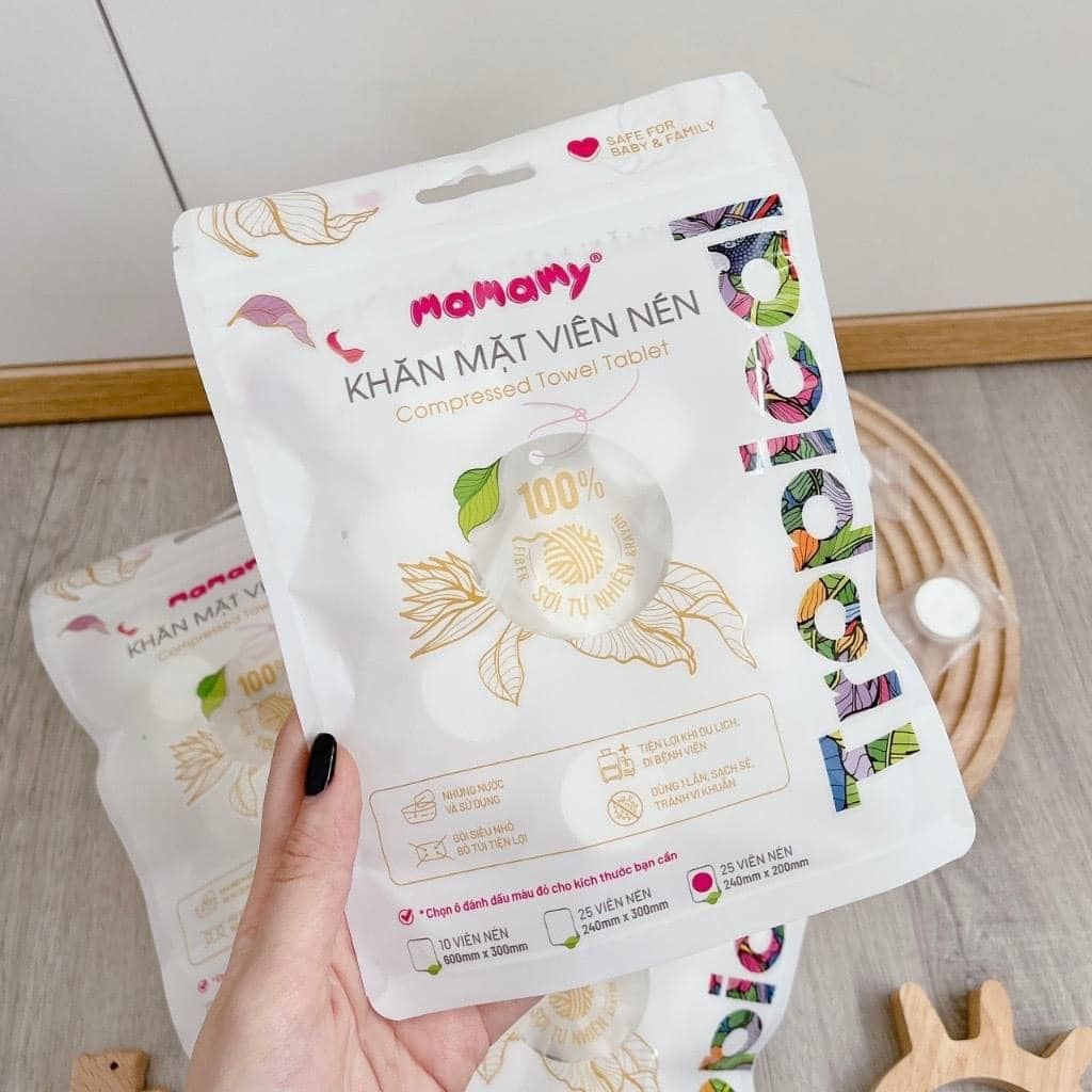 Khăn Mặt Viên Nén Mamamy Tropical 10 Viên