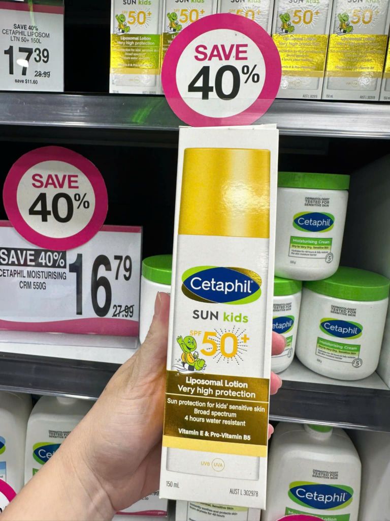 Kem Chống Nắng Cetaphil SPF50+ Kids – 150ml (Cho Bé)