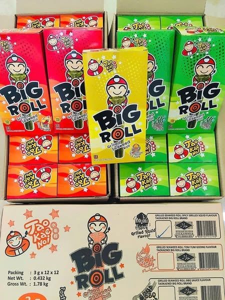 Snack Big Roll Tao Kae Noi - 3g x 6