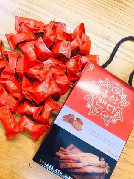 Kẹo Sâm Sobaek Red Ginseng Candy Quai xách - 200g