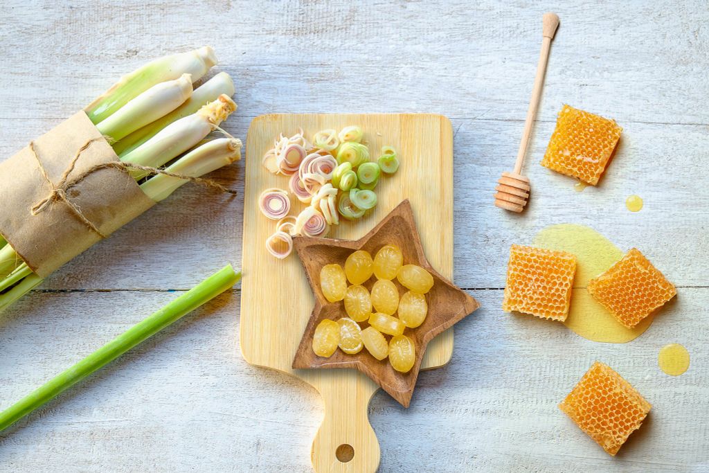 Kẹo Sả Nhân Mật Ong Không Đường Tasmania Honey - 33G