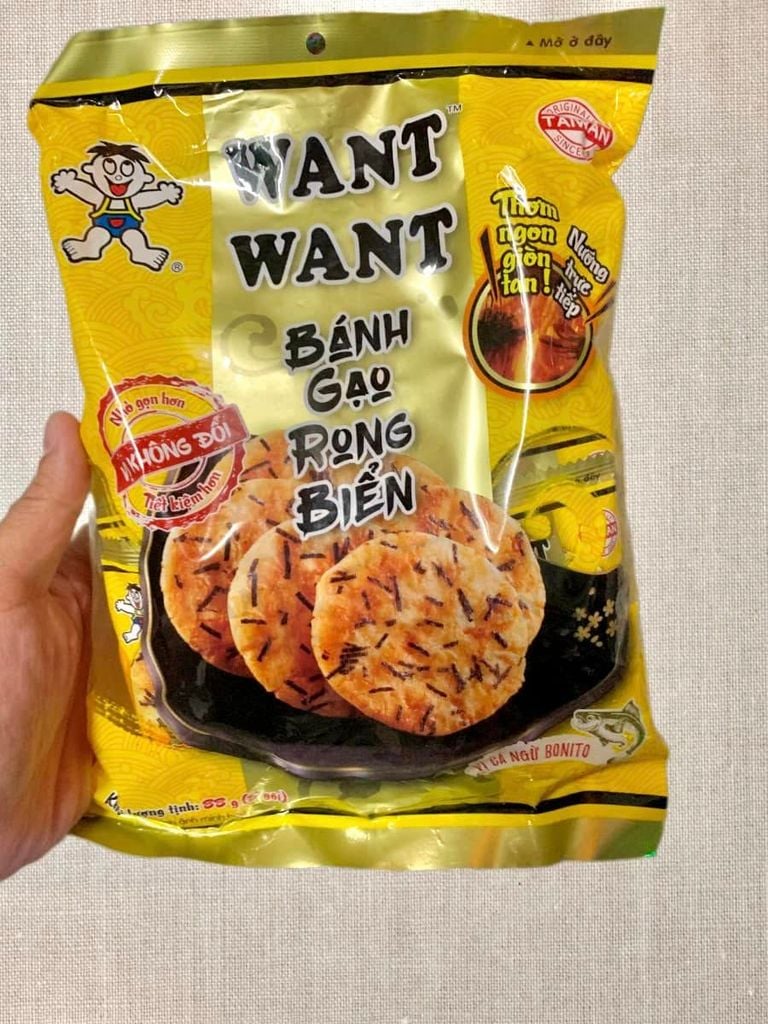 Bánh Gạo Rong Biển Want Want Vị Cá Ngừ Bonito - 118G
