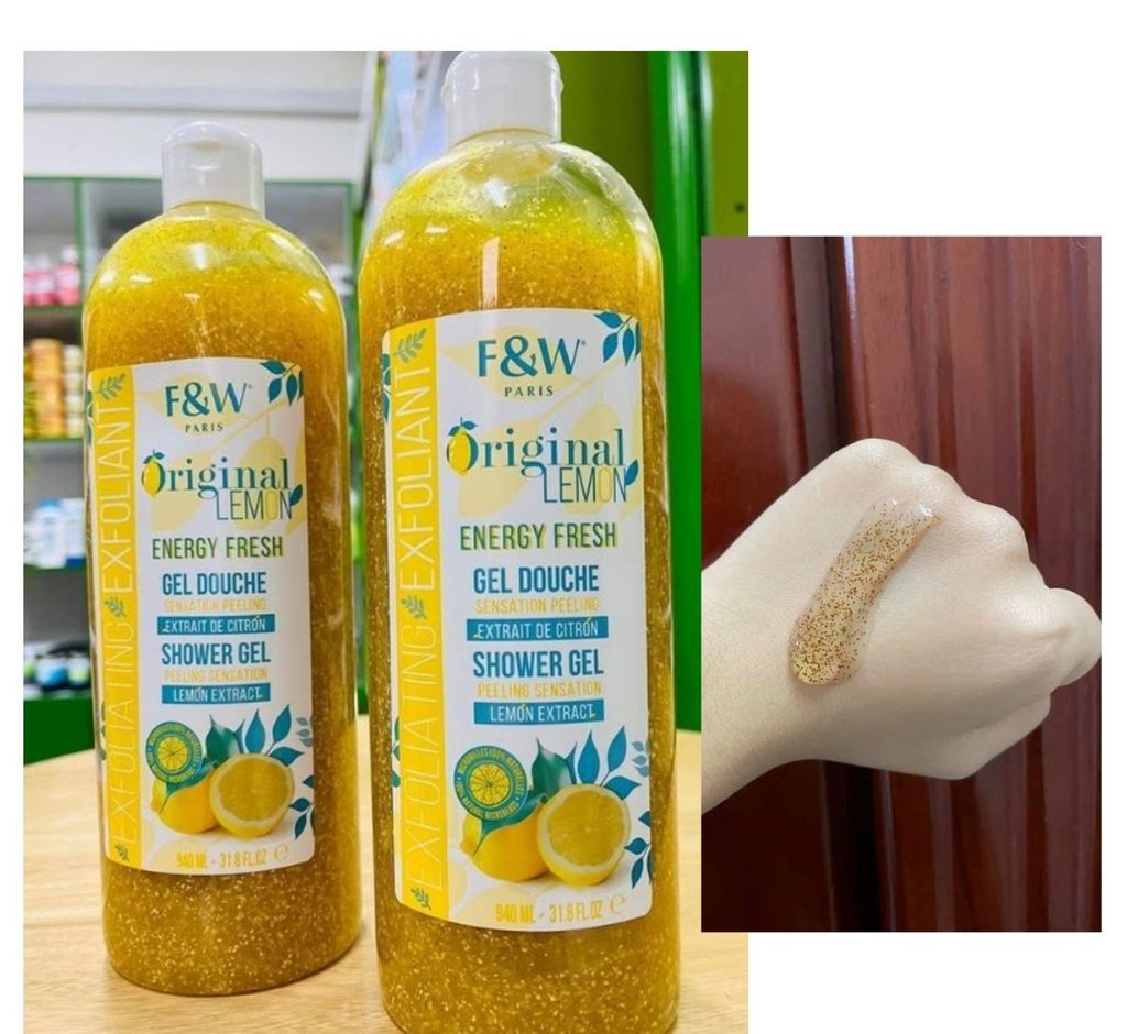 Sữa Tắm Hạt F&W Original Lemon 940ml (Chai)