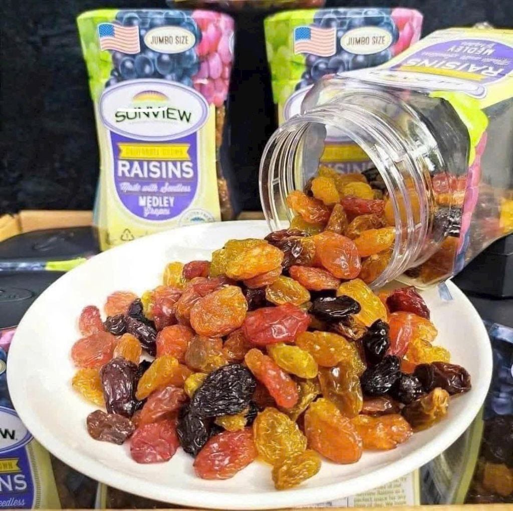Nho Khô Raisins Sunview Mỹ - Hộp 425g Mẫu Mới