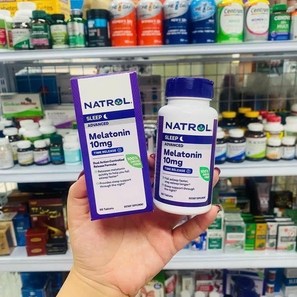 Viên uống Ngủ Ngon Natrol Melatonin Sleep 10mg 60 viên