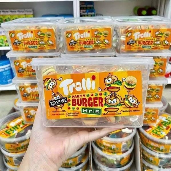 Kẹo Dẻo Mini Burger Trolli 600g