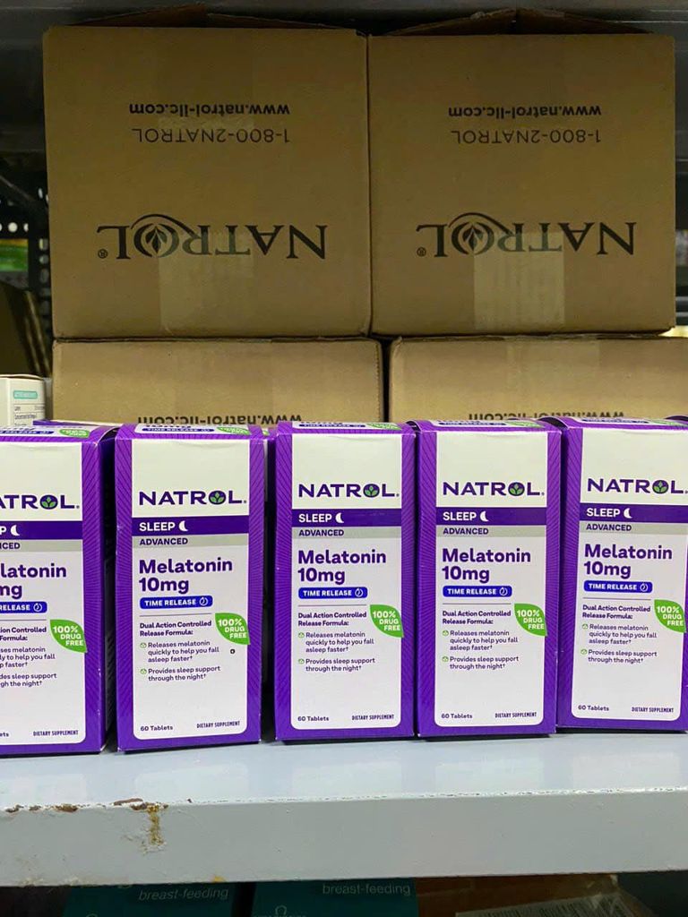 Viên uống Ngủ Ngon Natrol Melatonin Sleep 10mg 60 viên