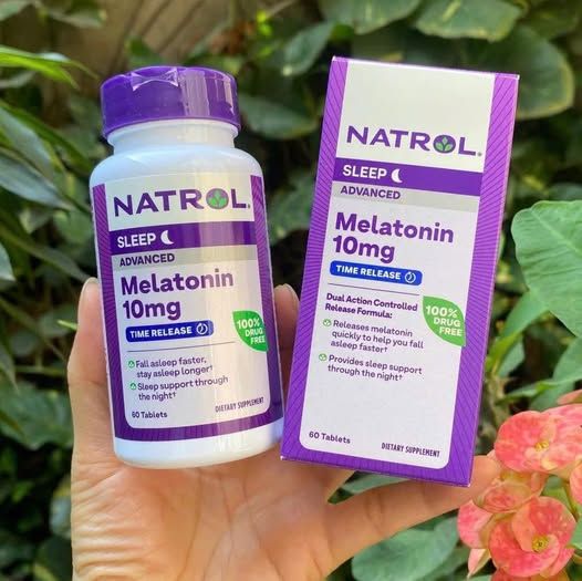 Viên uống Ngủ Ngon Natrol Melatonin Sleep 10mg 60 viên
