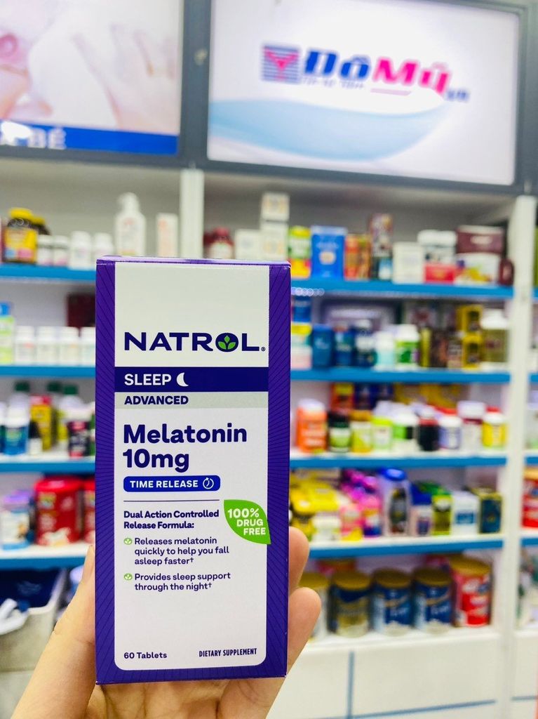 Viên uống Ngủ Ngon Natrol Melatonin Sleep 10mg 60 viên