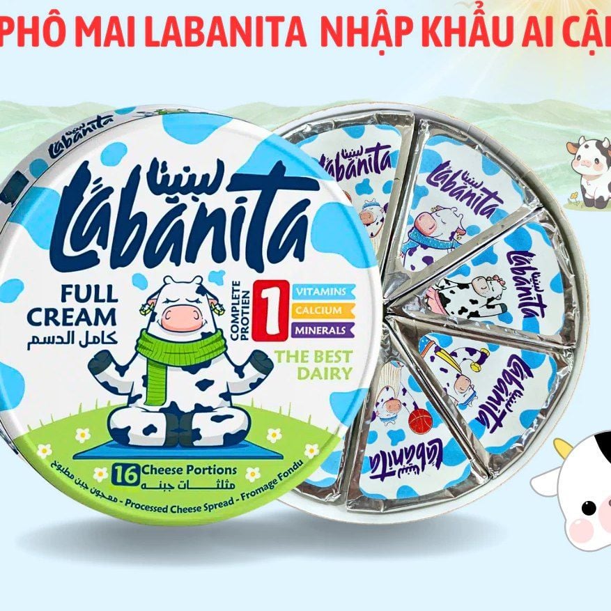 Phô Mai Labanita 8 Miếng - 120g (FULL CREAM)
