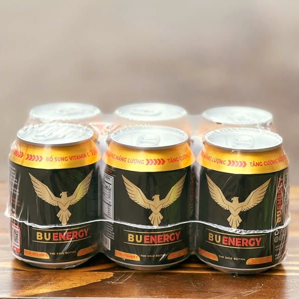 Nước Tăng Lực Không Ga Bu Energy - 250ml (Lốc 6 Lon)