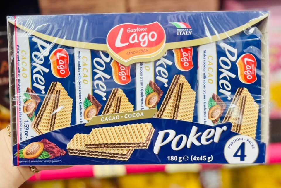 Bánh Xốp Kem Ý Lago Poker - 180g