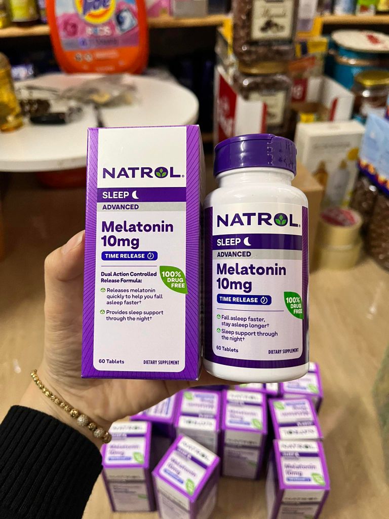 Viên uống Ngủ Ngon Natrol Melatonin Sleep 10mg 60 viên
