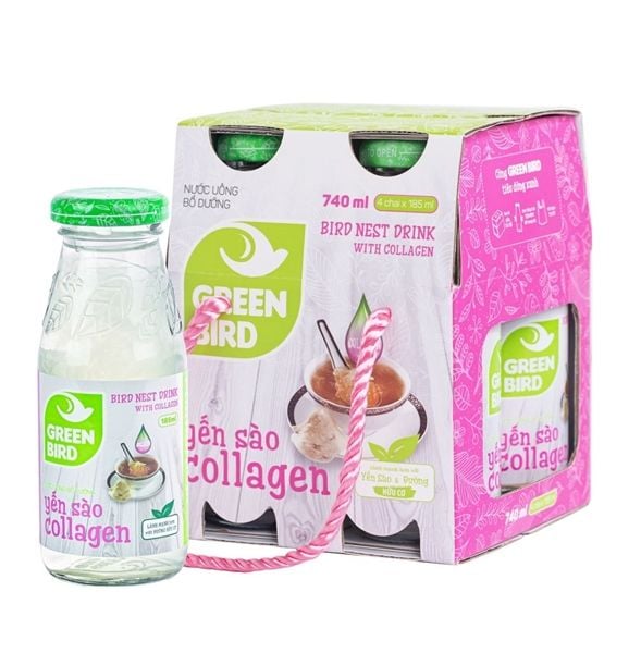 Nước Yến Sào Green Bird - Lốc 4 Chai