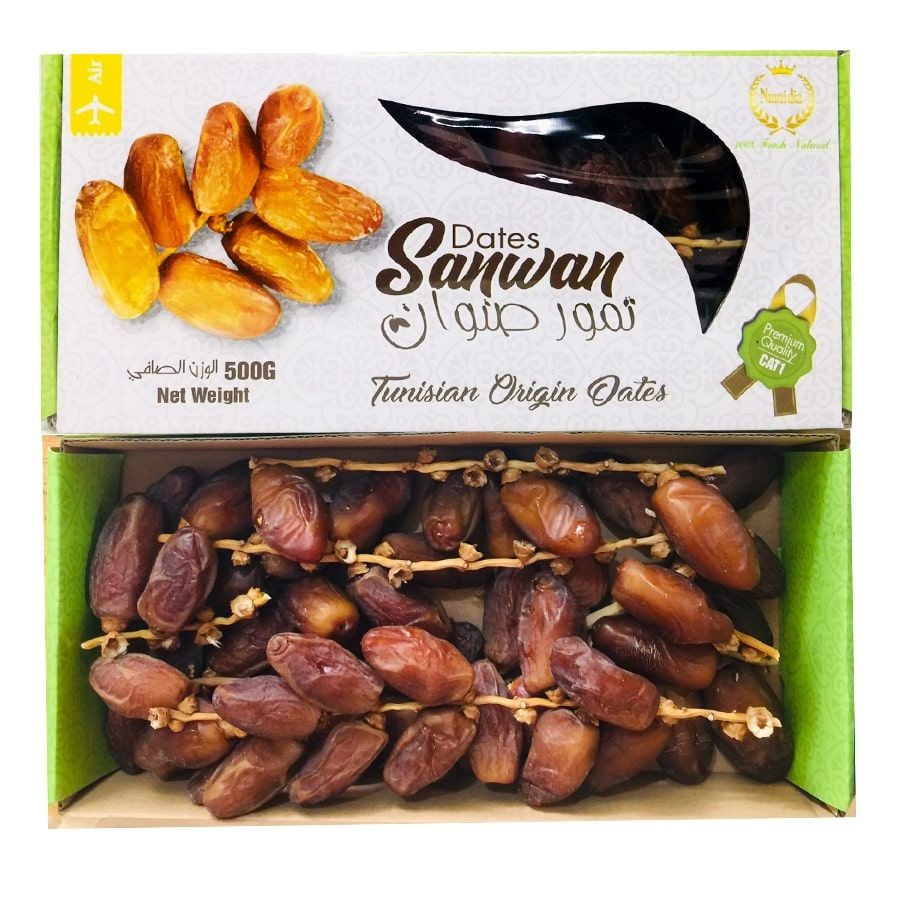 Chà Là Nguyên Cành Dates Sanwan - 500g