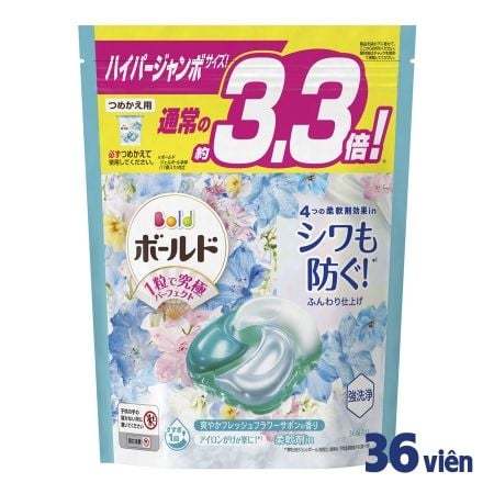 Viên Giặt Bold Nhật Túi 36 Viên
