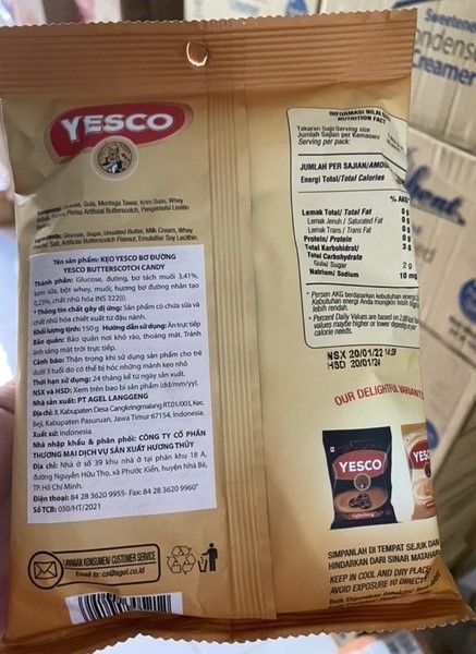 Kẹo Yesco Bơ Đường - 150g