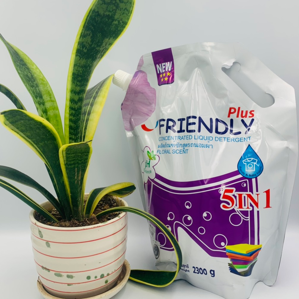 Nước Giặt Friendly Tím 5 in 1 - Giải pháp giặt giũ hoàn hảo cho gia đình - 2.3L