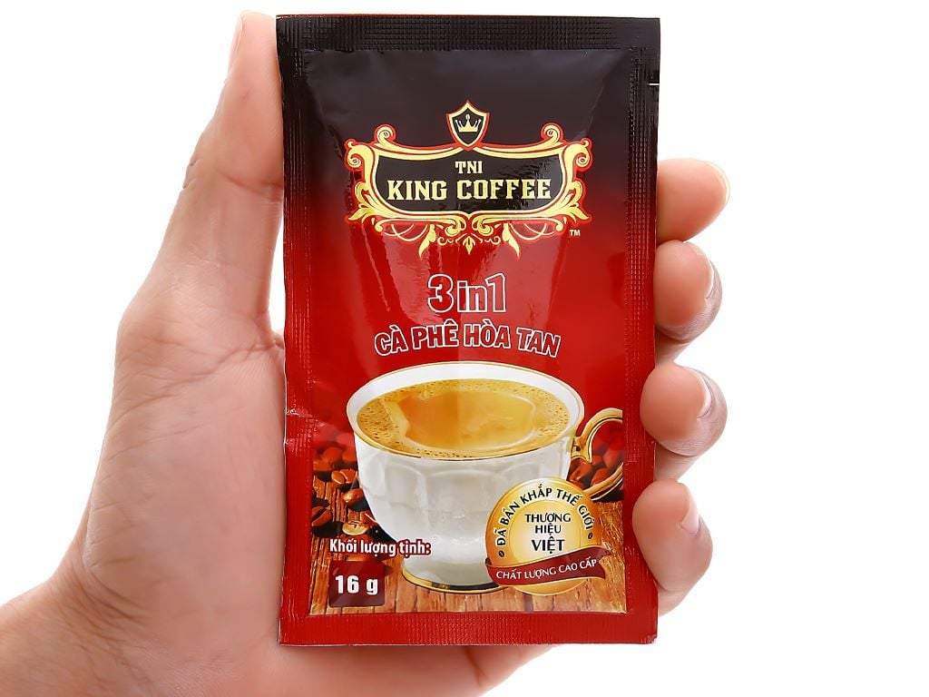 Cà Phê Hòa Tan King Coffee 3 in 1 - Túi 45 gói