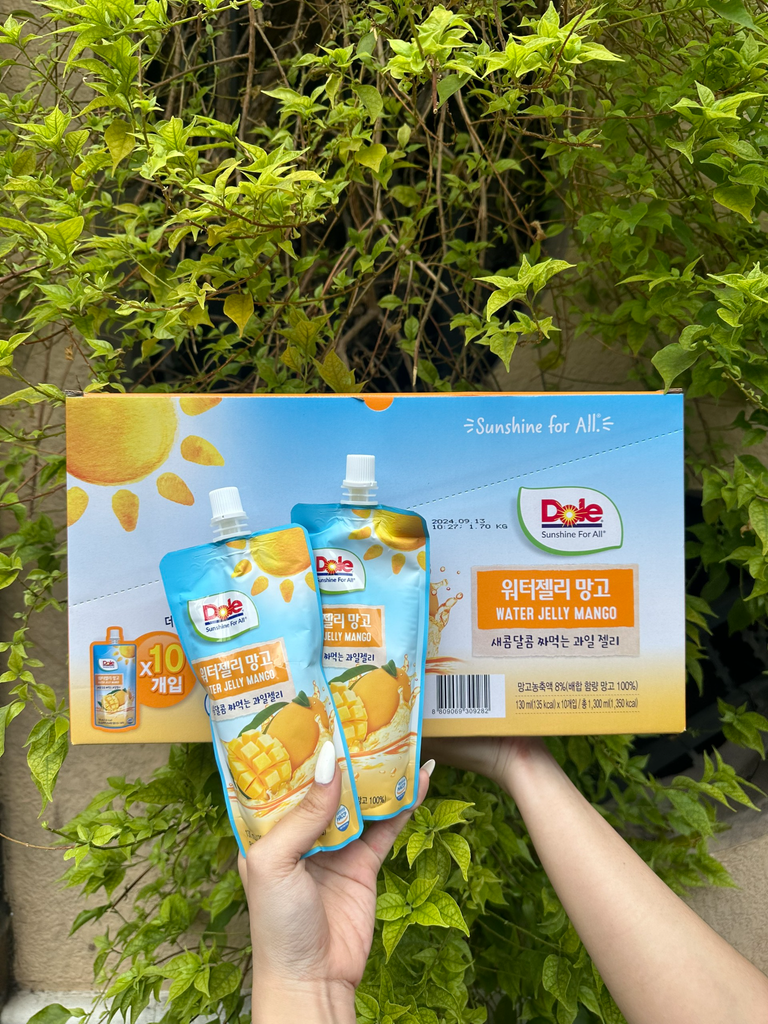 Thùng 10 Túi Nước Ép Trái Cây Thạch Dole - Tươi Mát Và Bổ Dưỡng!