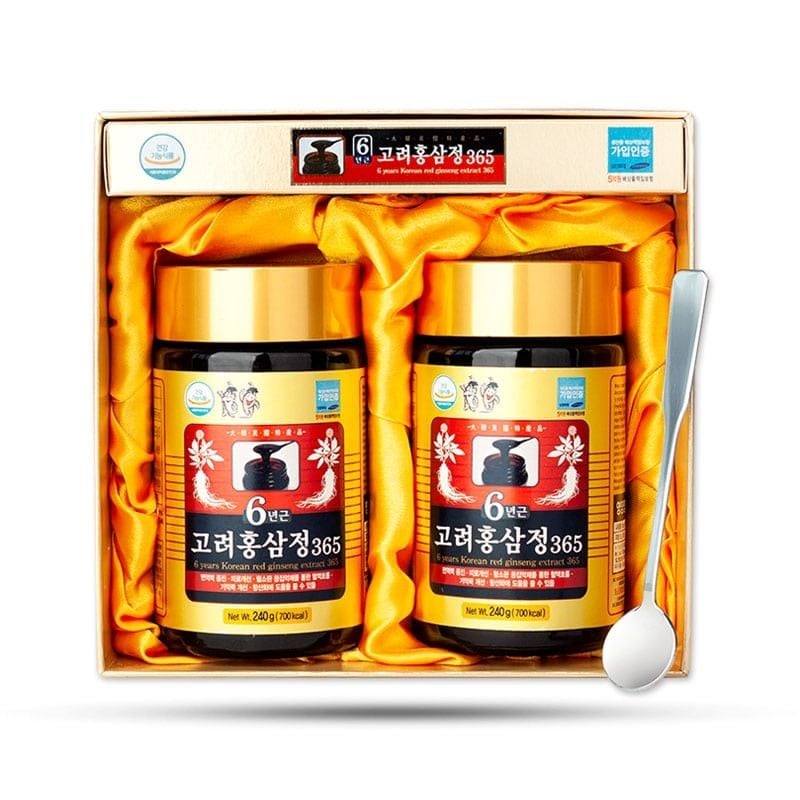 Cao Hồng Sâm 6 Năm 365 Hộp 2 Hũ (240g x 2 hũ)