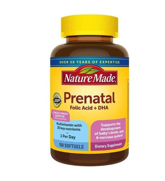 Viên Bà Bầu Nature Made Prenatal Multi DHA 150 Viên