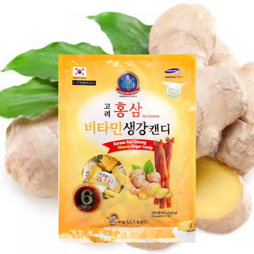 Kẹo Gừng + Sâm Hàn Quốc 300g