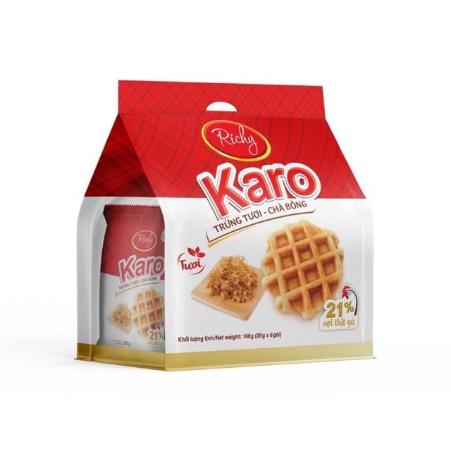 Bánh Trứng Tươi Chà Bông Karo Richy - Gói