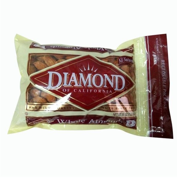 Hạnh Nhân Vỏ Tẩm Bơ Diamond - 453g