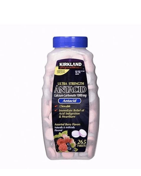 Viên Ngậm Trị Đau Dạ Dày Kirkland Antacid 265 Viên