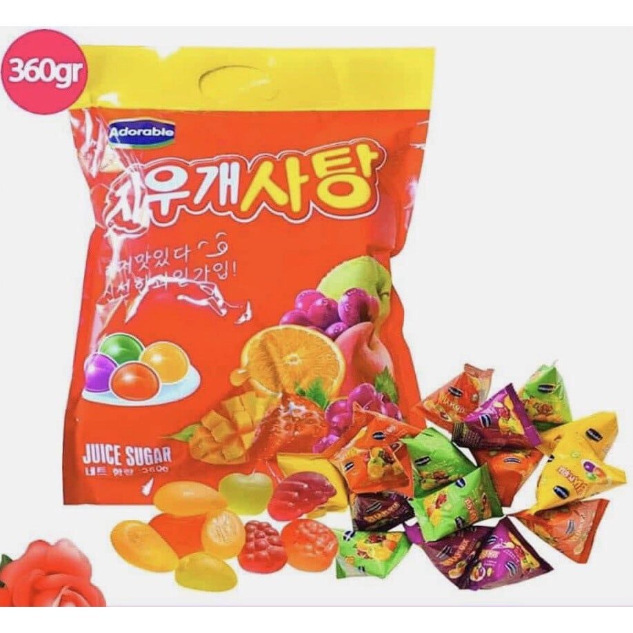 Kẹo Dẻo Trái Cây Hàn Quốc Adorable 360g
