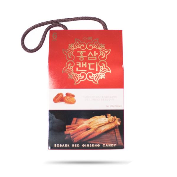 Kẹo Sâm SOBAEK Red Ginseng Candy Quai xách - 200g