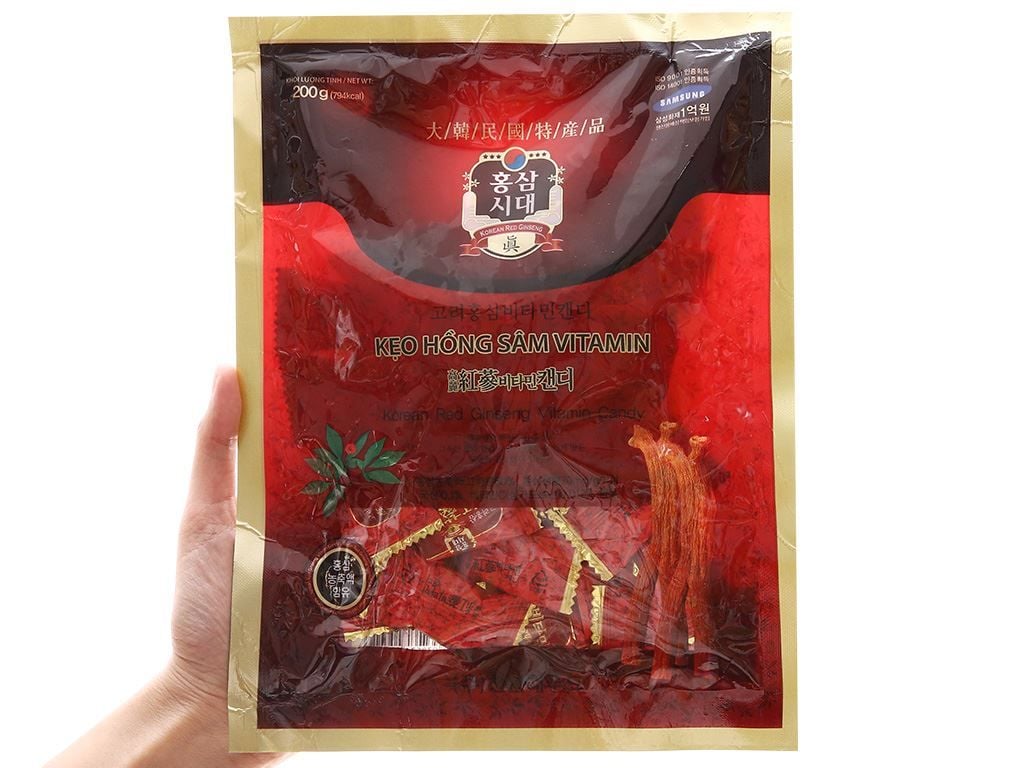 Kẹo hồng sâm Vitamin gói 200g