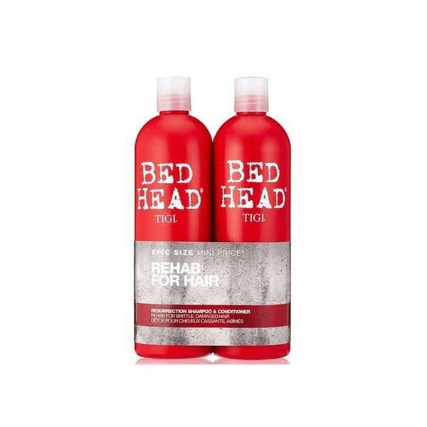 Bộ dầu gội xả phục hồi tóc tigi bed head 750ml màu đỏ