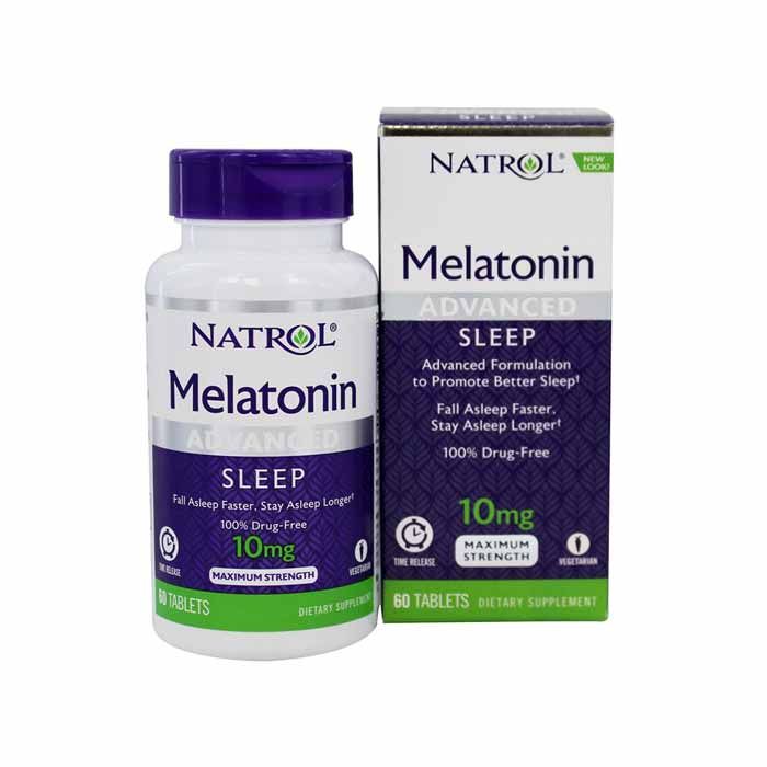 Viên uống Ngủ Ngon Natrol Melatonin Sleep 10mg 60 viên