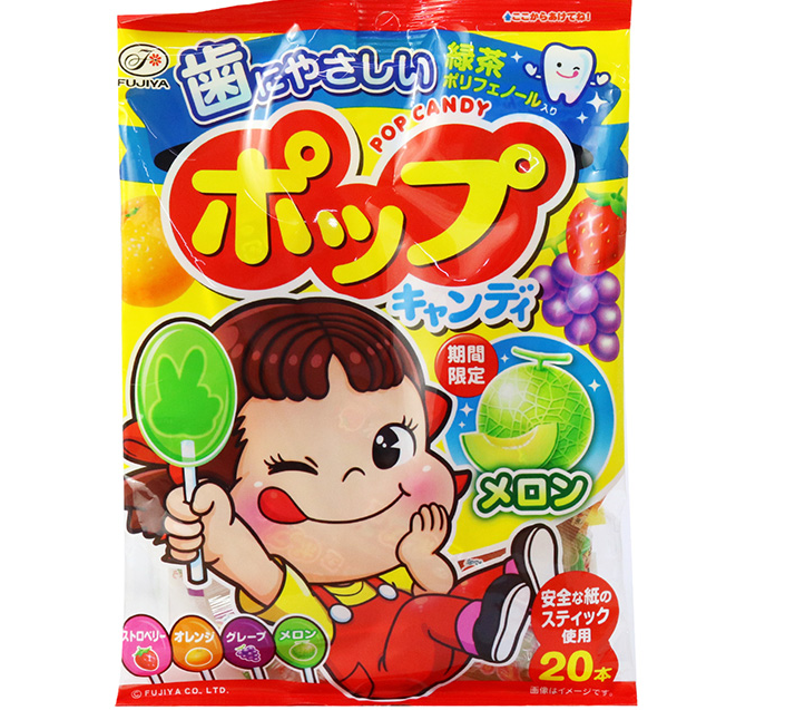 Kẹo Mút Trái Cây Chống Sâu Răng Fujiya - 20 cây x 4g