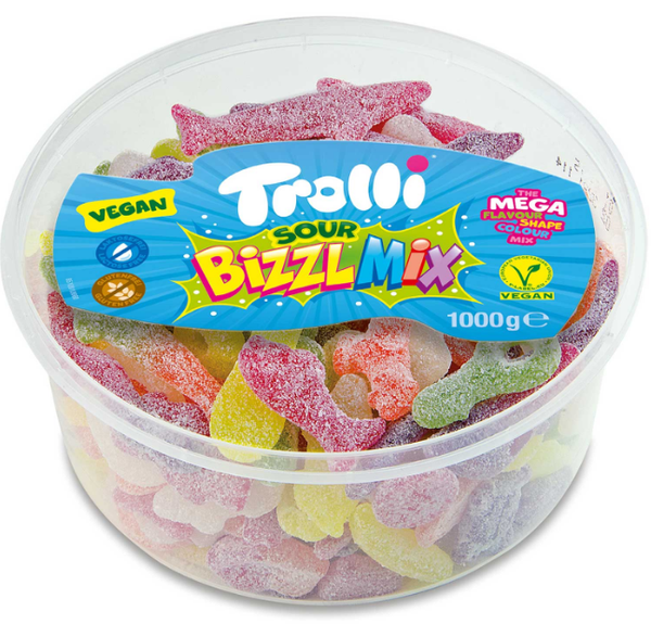 Kẹo Dẻo Trolli Bizzl Mix - 1000g