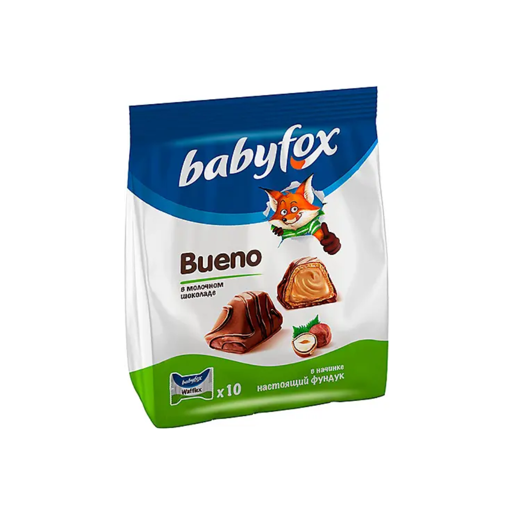 Bánh Xốp Phủ Socola Sữa Hạt Phỉ Babyfox - 100g