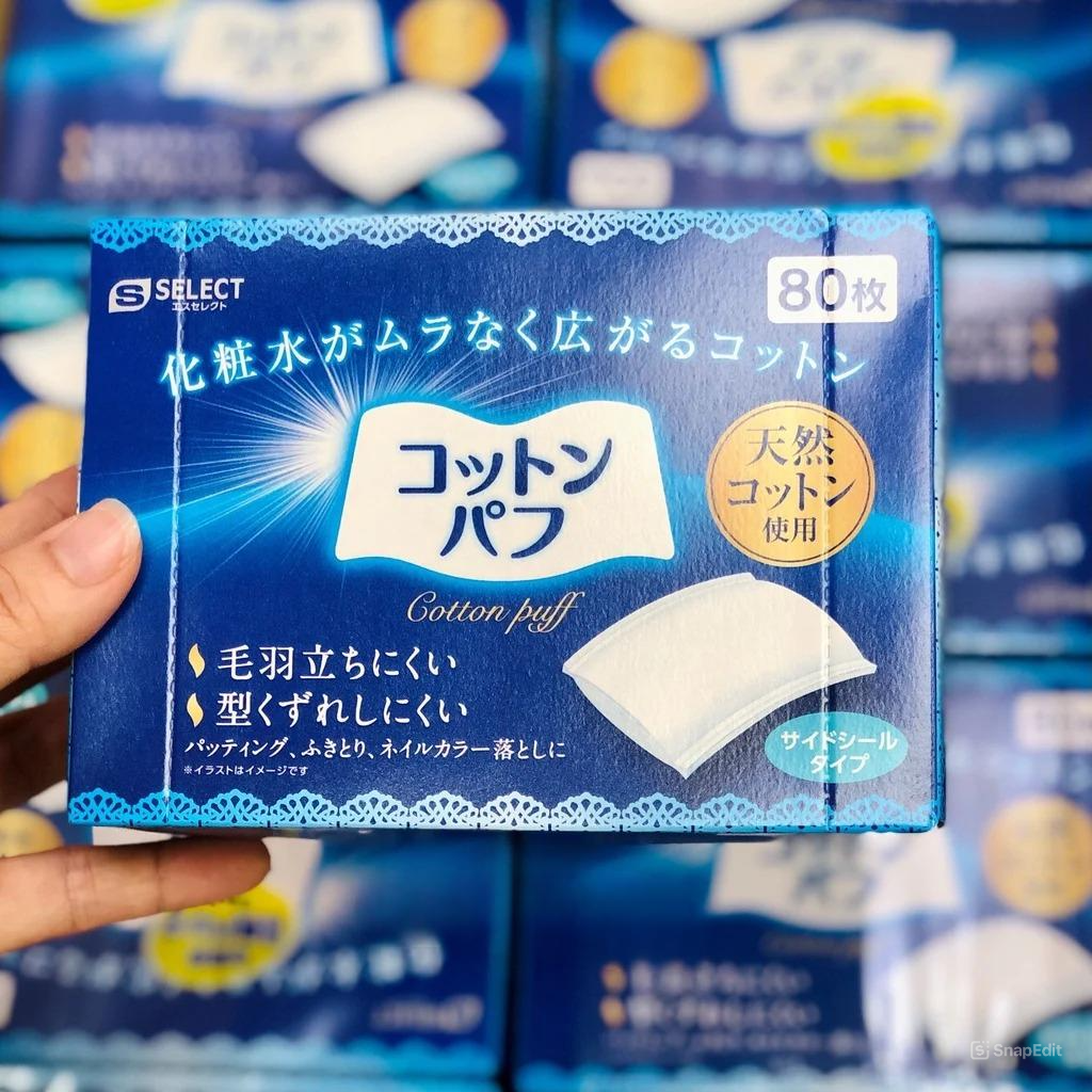 Bông Tẩy Trang Mép Hàn S Select - Hộp 80 Miếng