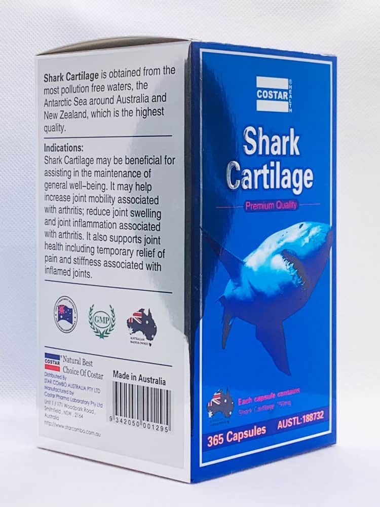 Viên Uống Xương Khớp Sụn cá mập Costar – Blue Shark Cartilage 365 viên