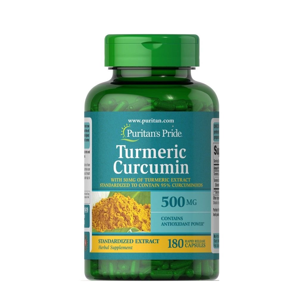 Viên Uống Tinh Chất Nghệ Turmeric Curcumin Puritan's Pride 500Mg - 180 Viên