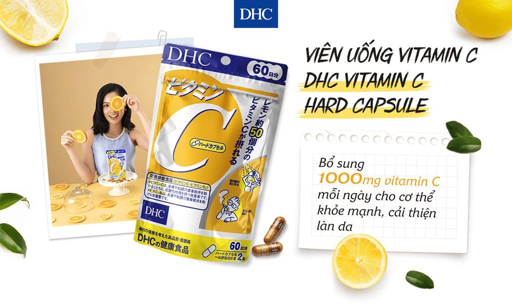 Viên Uống Vitamin C DHC - 120 viên x 60 ngày