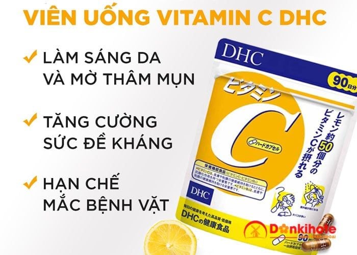 Viên Uống Vitamin C DHC - 120 viên x 60 ngày