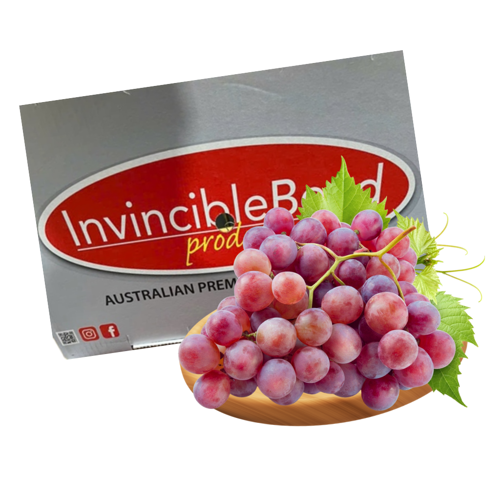 Nho Đỏ ÚC Globe Invincible Trái Tròn - 900G