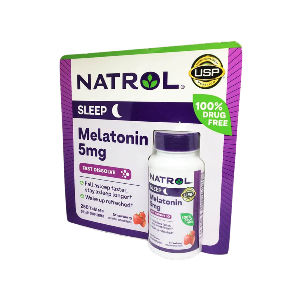 Viên ngậm Natrol Melatonin Sleep 5mg 250 viên giúp ngủ ngon