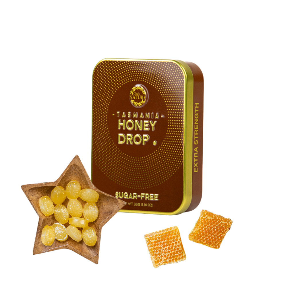 Kẹo Sả Nhân Mật Ong Không Đường Tasmania Honey - 33G