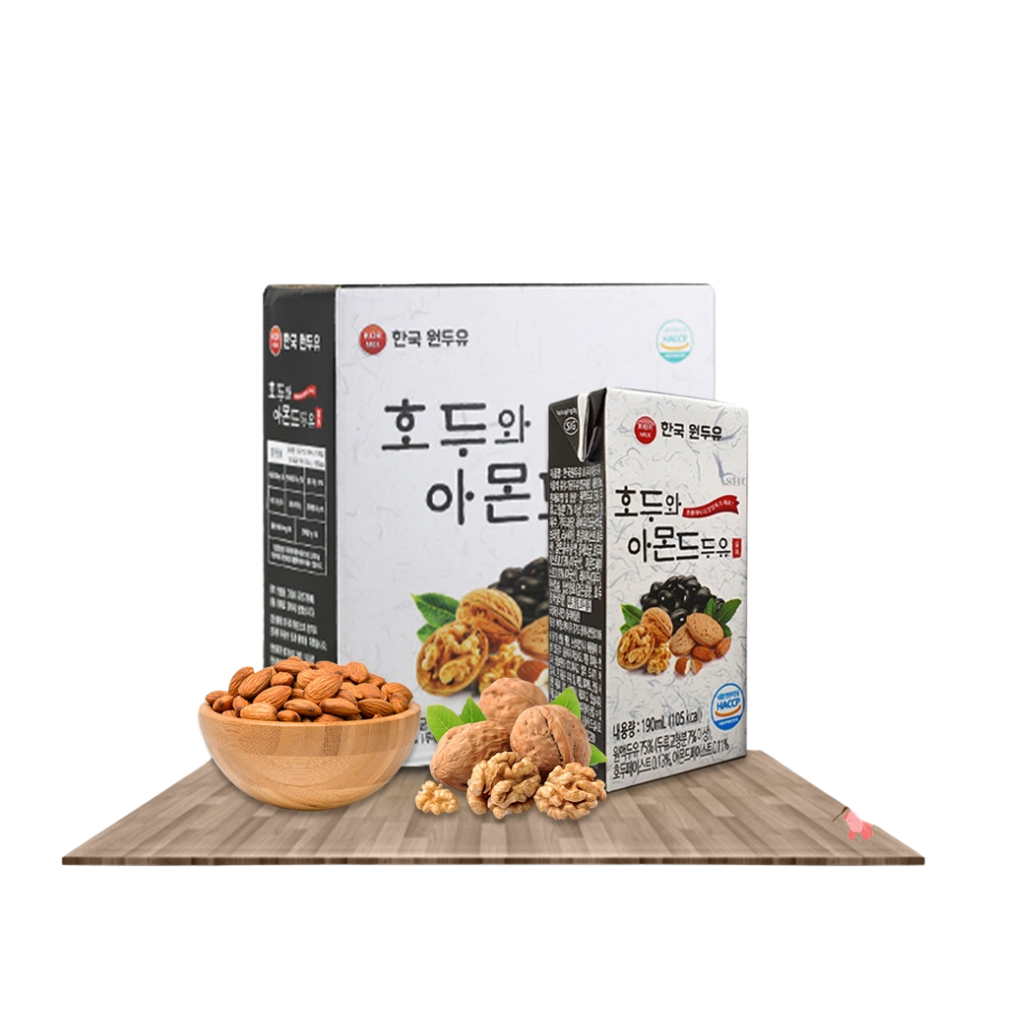 Sữa Kokmilk Óc Chó - Hạnh Nhân - Đậu Đen - 190Ml